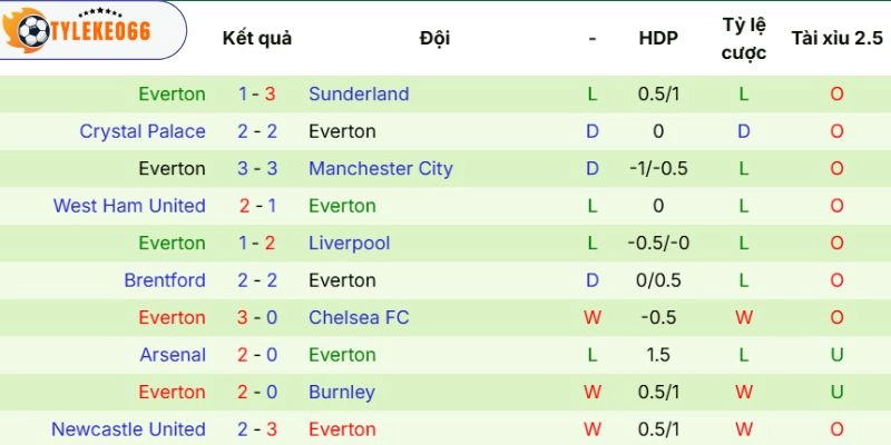 Thành tích nổi bật của Everton